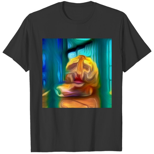 big head digital art abstract painting T Shirts