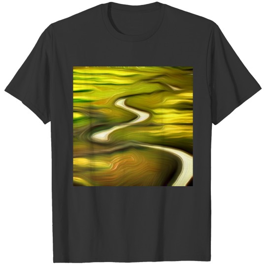 snake river digital art abstract painting T Shirts