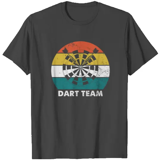 Dart Team Funny Retro Vintage Style Dart Lover T Shirts