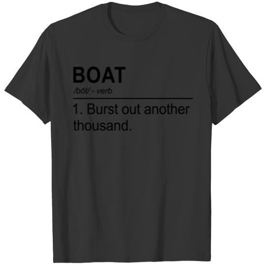 Boat Noun Definition Captain Skipper Sailing Ship T Shirts