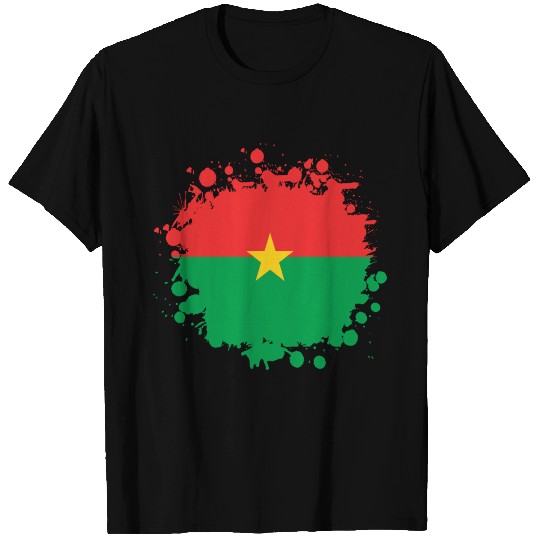 Burkina Faso flags blob T Shirts