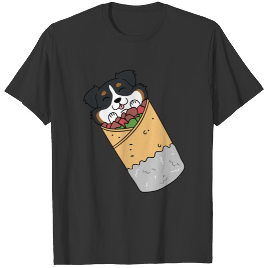Bernese Mountain Dog Mexican Burrito T Shirts
