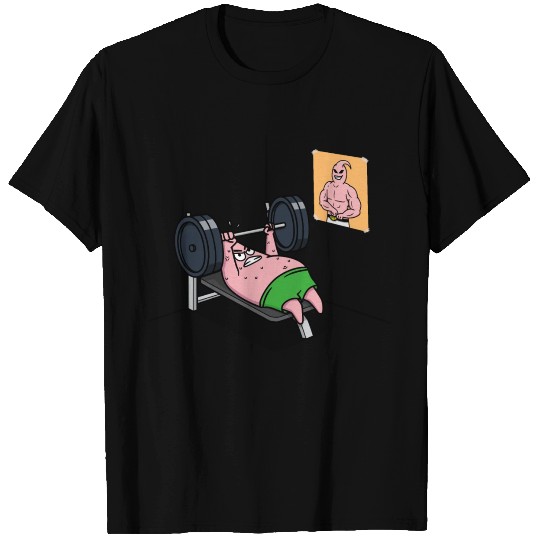 Majin Buu vs Patrick - Funny Anime Bodybuilding T Shirts