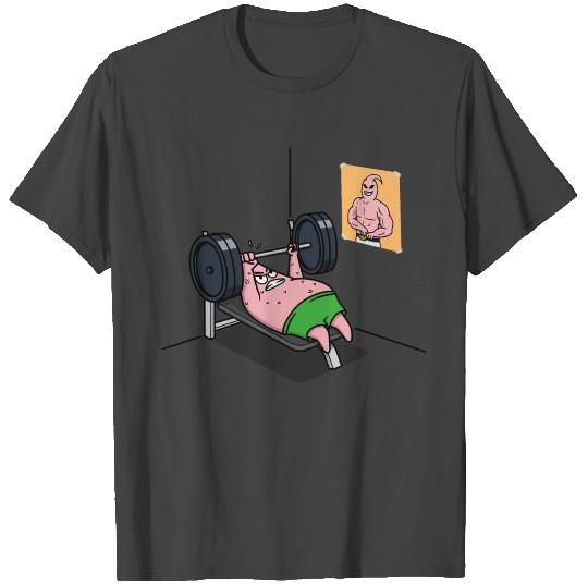 Majin Buu vs Patrick - Funny Anime Bodybuilding T Shirts