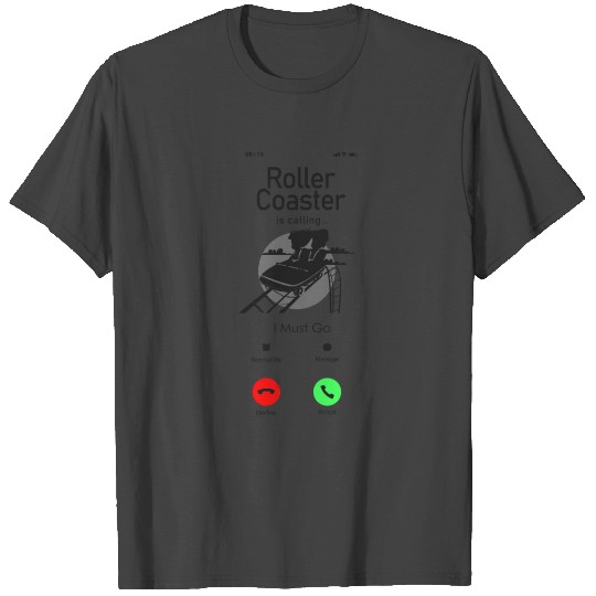 Roller Coaster Phone Display T Shirts