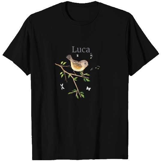 Forest Animal Bird Name Luca T Shirts