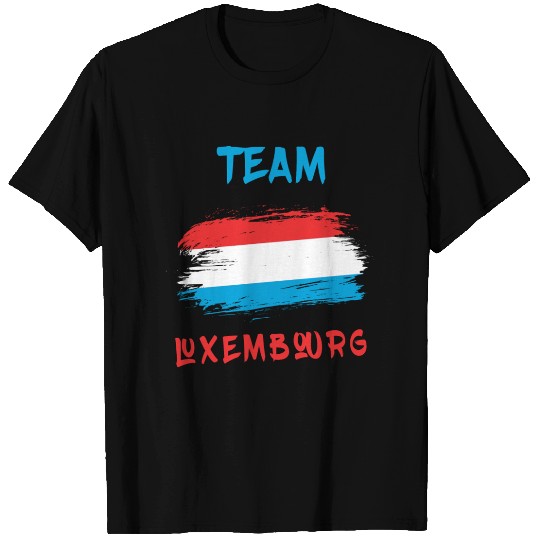 Team Luxembourg flags design T Shirts