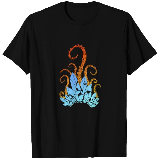 Magic Crystals - Blue and Orange T Shirts