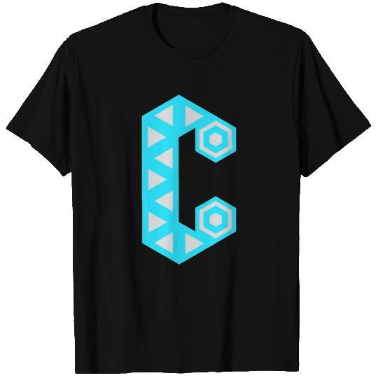 Letter C Logo Robot T Shirts