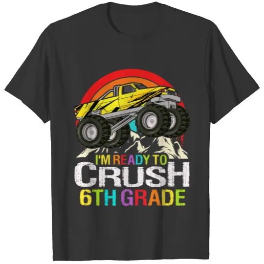 Ready To Crush 6th Grade Retro Back To School Kids T Shirts