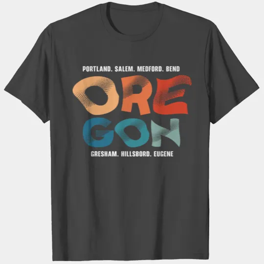 Oregon USA State America Travel Oregonian Salem T Shirts