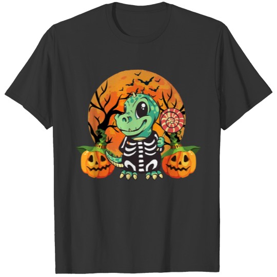 Cute Halloween Dino Trex Costume Girls T Shirts