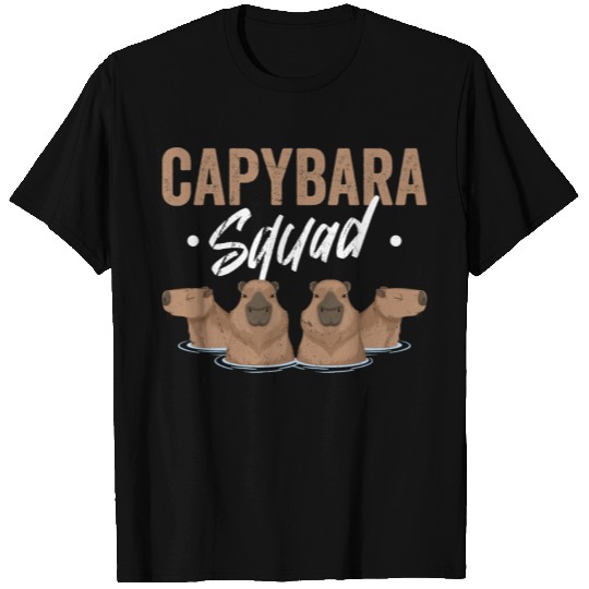 Animal Squad Rodent Capybara T Shirts