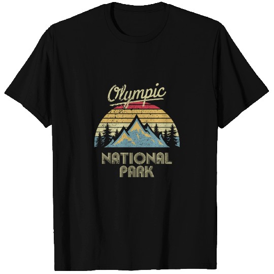 Vintage Olympic National Park Mountain T Shirts