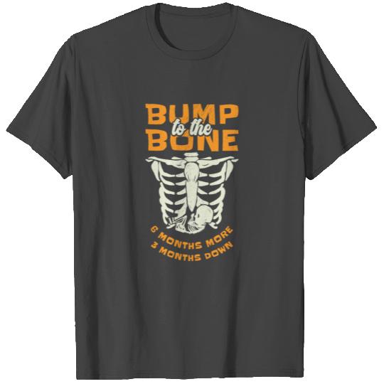 Pregnancy Halloween Bump To The Bone Maternity T Shirts