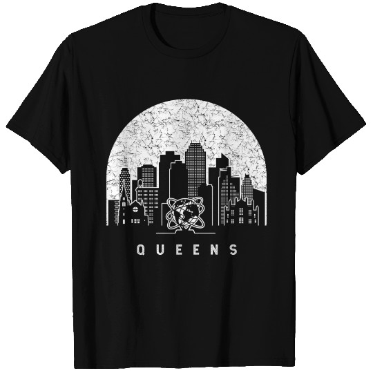 Queens New York Skyline T Shirts