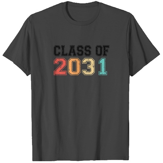 Class Of 2031 Graduation Retro Vintage T Shirts
