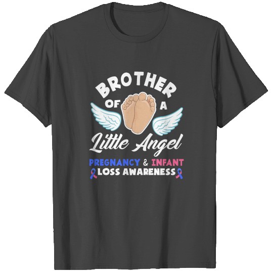 Brother Blue Pink Pregnancy Infant Loss Awareness T Shirts