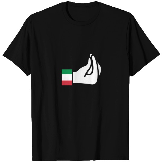 Italian Hand Gesture Italy Flag T Shirts