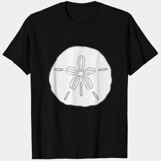 Grey Sand Dollar Beach Illustration T Shirts