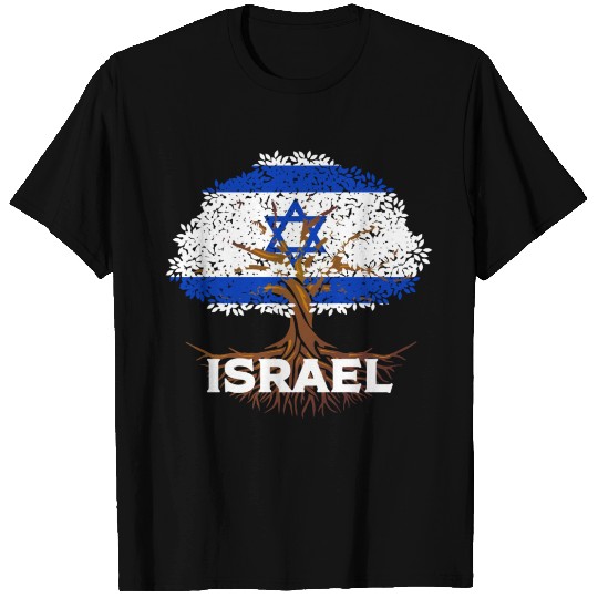 Israel Flag Tree T Shirts