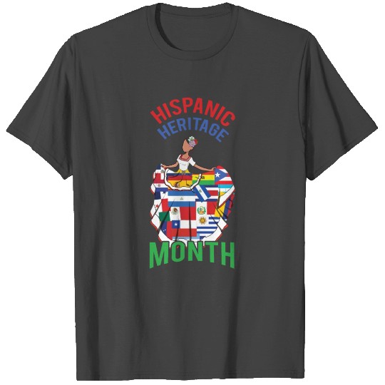 Lady Hispanic Hispanic Heritage Month T Shirts