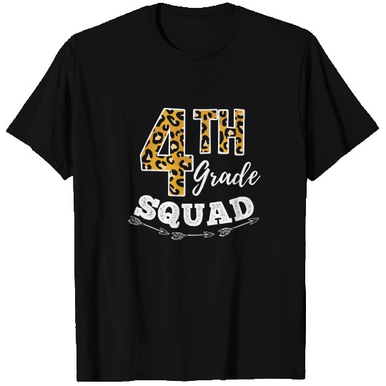 4th Grade Squad Leopard 4th Grade Teacher T Shirts