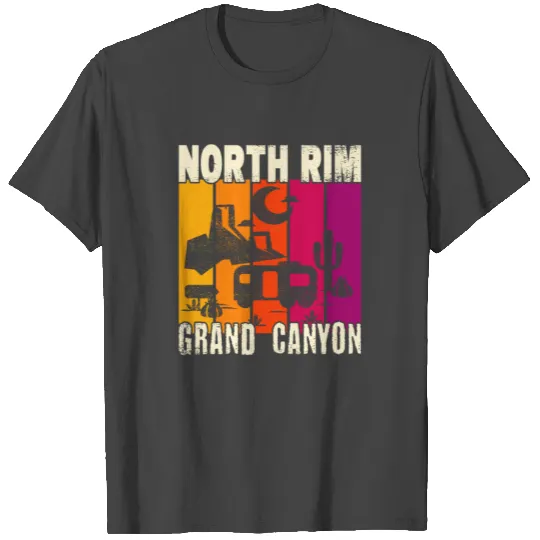 North Rim Grand Canyon camping T Shirts