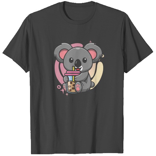 Kawaii Koala Bubble Tea Boba Tea Koala T Shirts