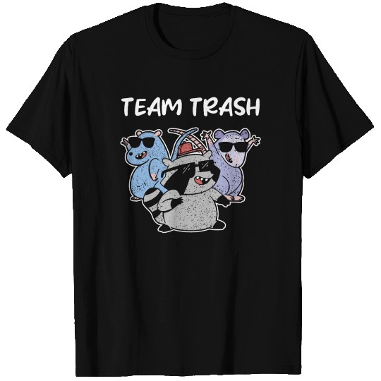 Cute Raccoon Team Trashy T Shirts