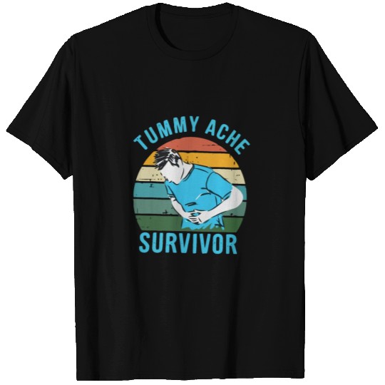 Vintage Tummy Ache Survivor T Shirts