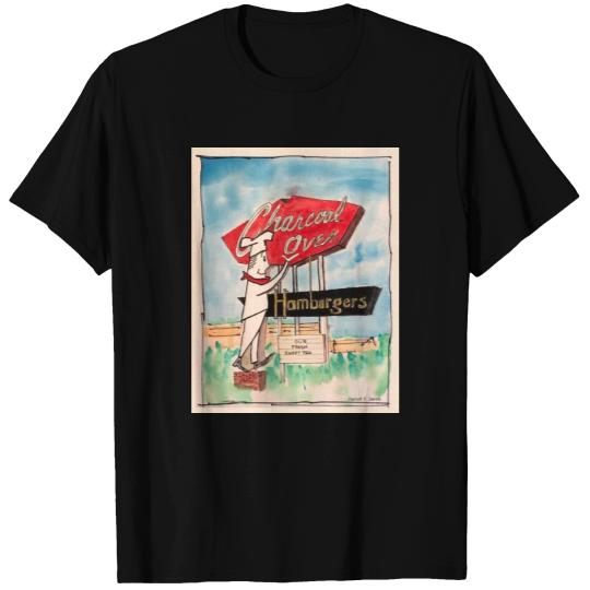 Charcoal Oven Sign, Oklahoma City, OK T Shirts