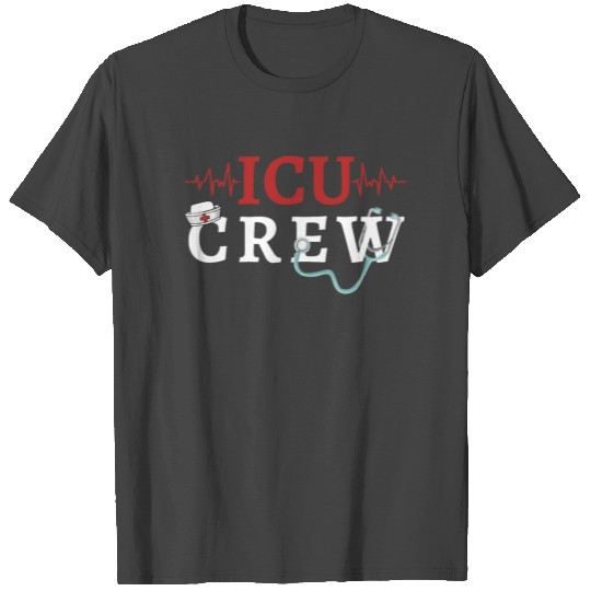 ICU CREW Nursing Student Healthcare Family Group T Shirts
