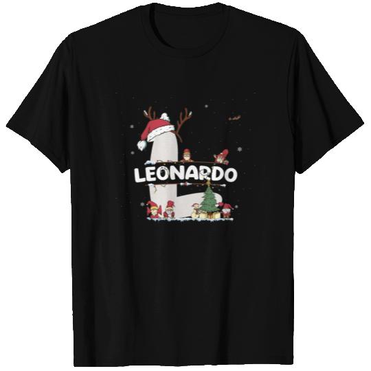 Leonardo Christmas - Leonardo Name funny Xmas T Shirts