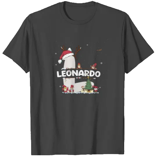 Leonardo Christmas - Leonardo Name funny Xmas T Shirts