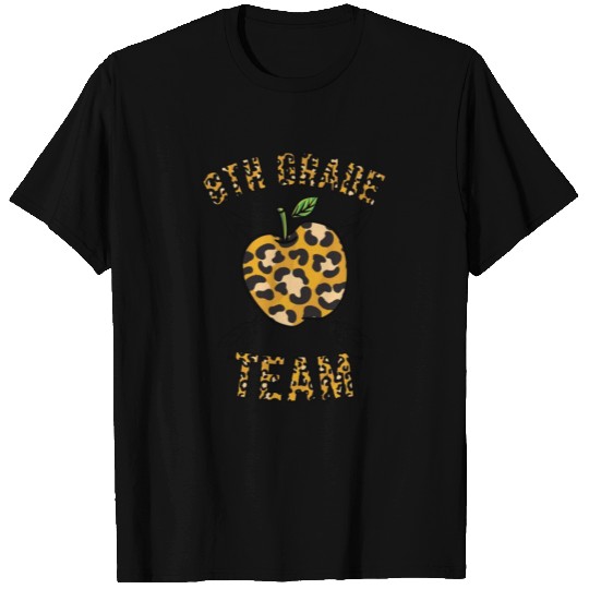 8th Grade Team Teacher Leopard Print T Shirts