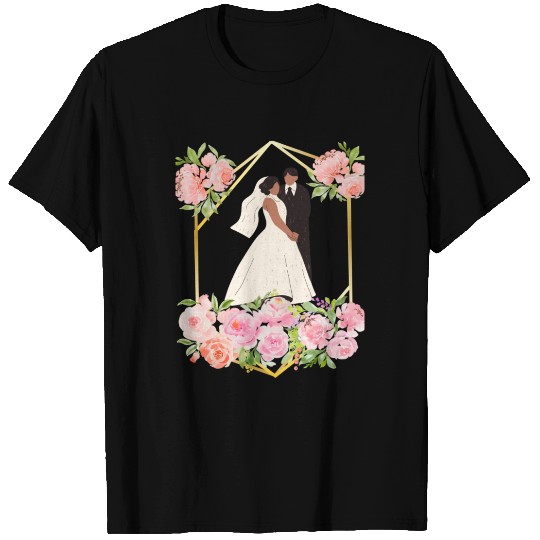 Let's Get Married - Newlywed, Bride & Groom Design T Shirts