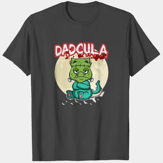 Dadcula Dracula Vampire Dad Funny Halloween Party T Shirts
