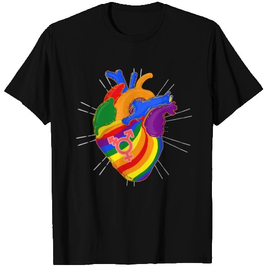 LGBTQ Rainbow Heart For LGBTQ T Shirts