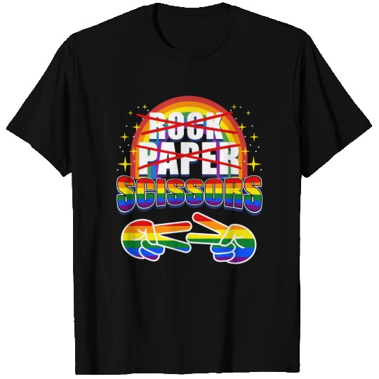 Rock Paper Scissors for LGBT T Shirts