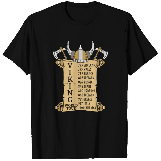 Viking World Tour For Vikings Lover T Shirts