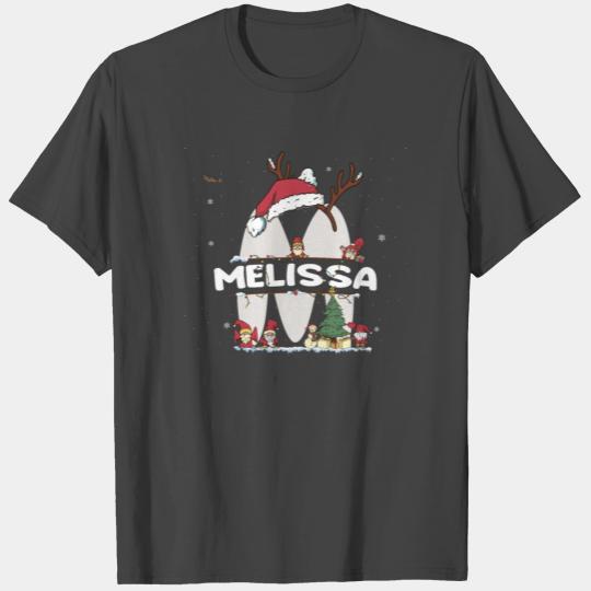 Melissa Christmas - Melissa Name funny Xmas T Shirts