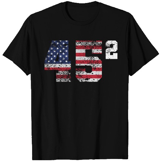 Trump 45 Squared Republican T Shirts