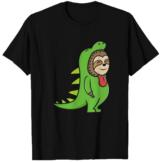 Dinosaur with Sloth T Shirts
