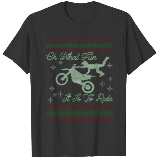 Dirt Bike Motocross Mx Ugly Knit Christmas Idea T Shirts