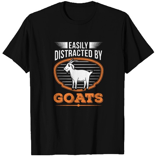 Easily Distracted By Goats Goatherd Goat T Shirts