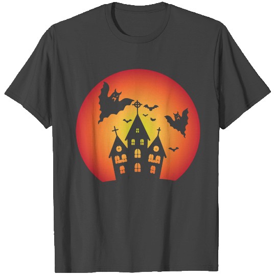 Haunted House Halloween T Shirts