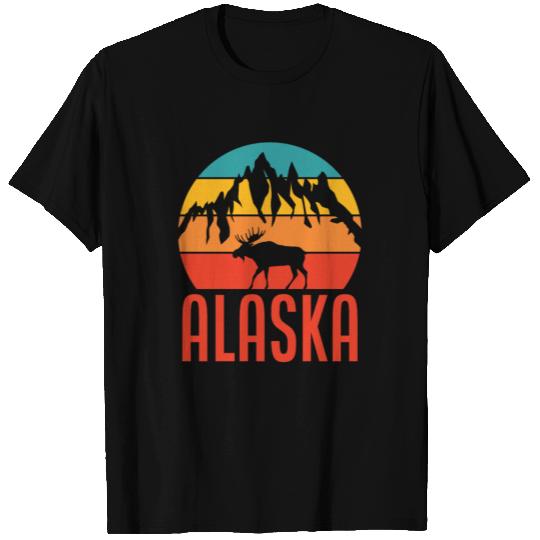 Alaska Mountains Moose T Shirts