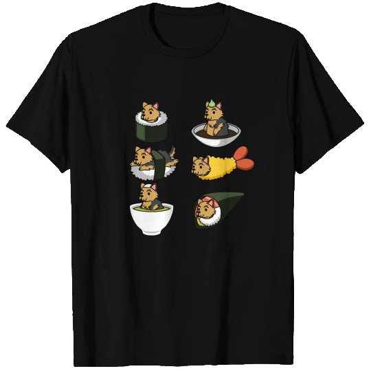 Yorkshire Terrier Japanese Food T Shirts