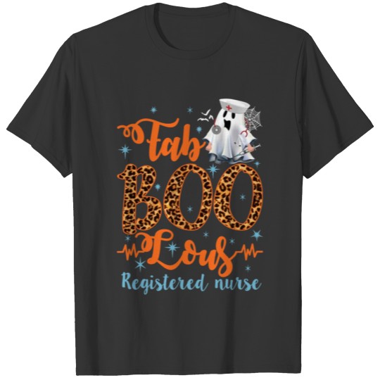 Fab BOO Lous Registered Nurse Halloween T Shirts